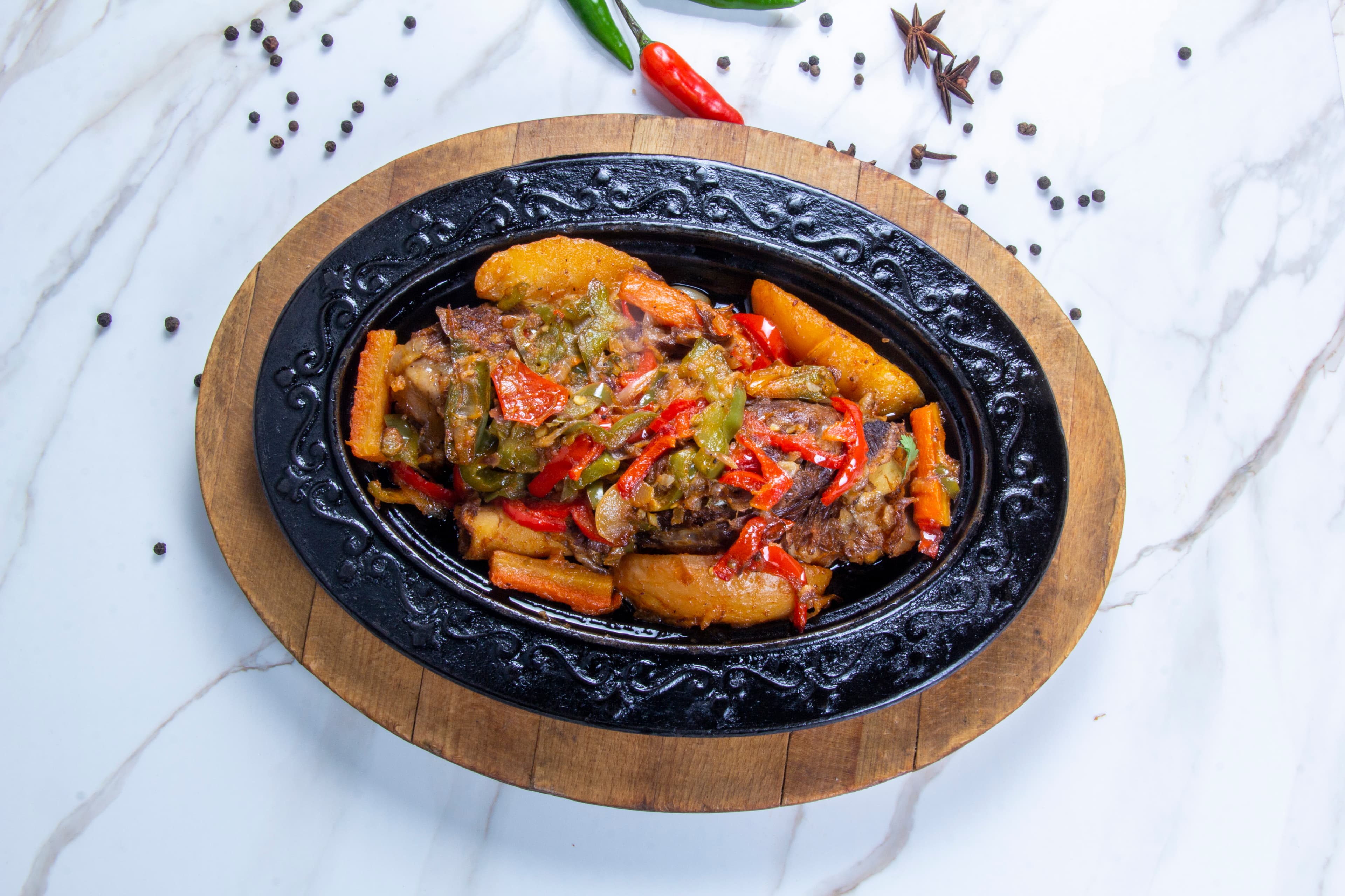 Vegetable Qormah with Meat - قورمه ترکاری گوشت دار