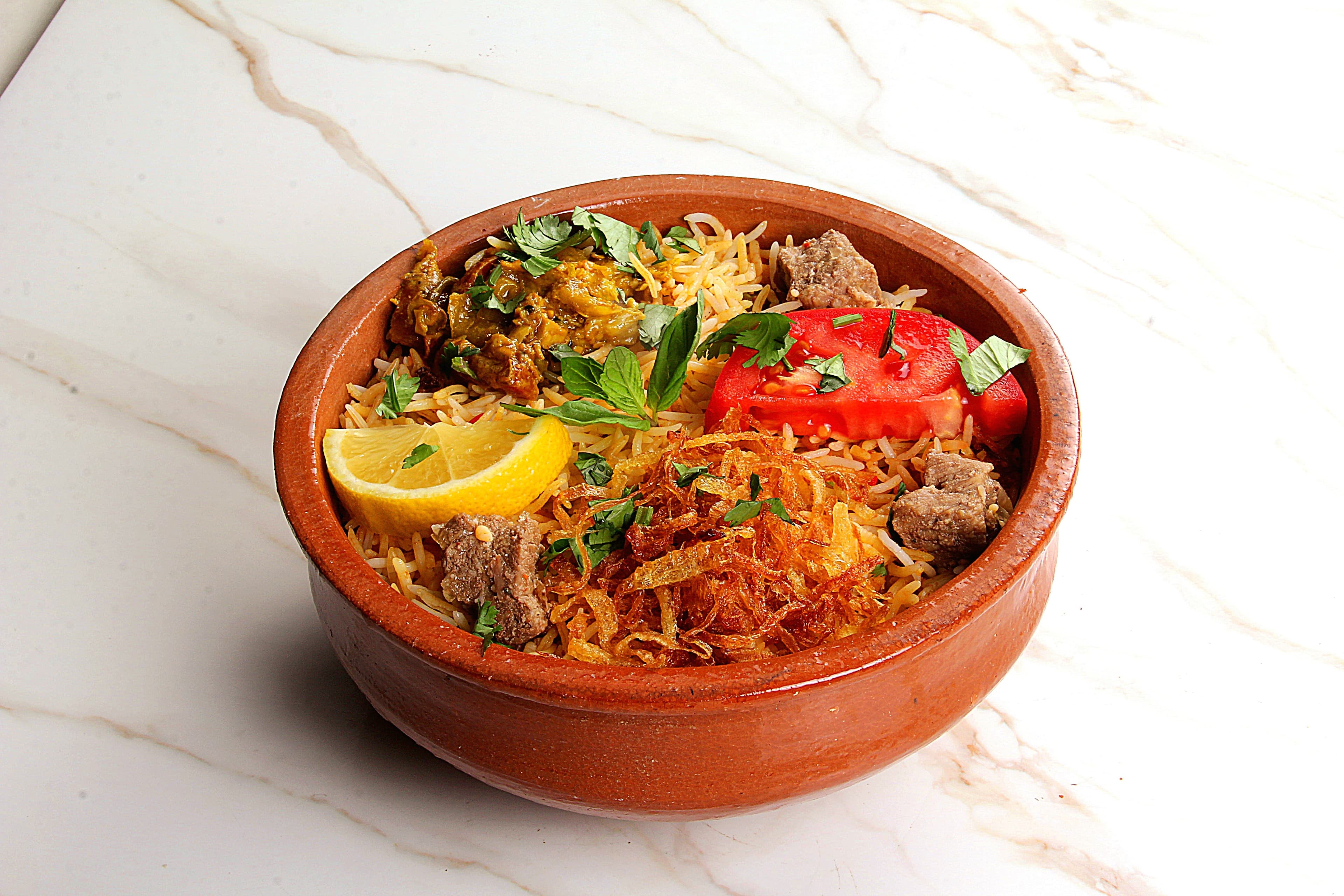 Mutton Beryani - متن بریانی