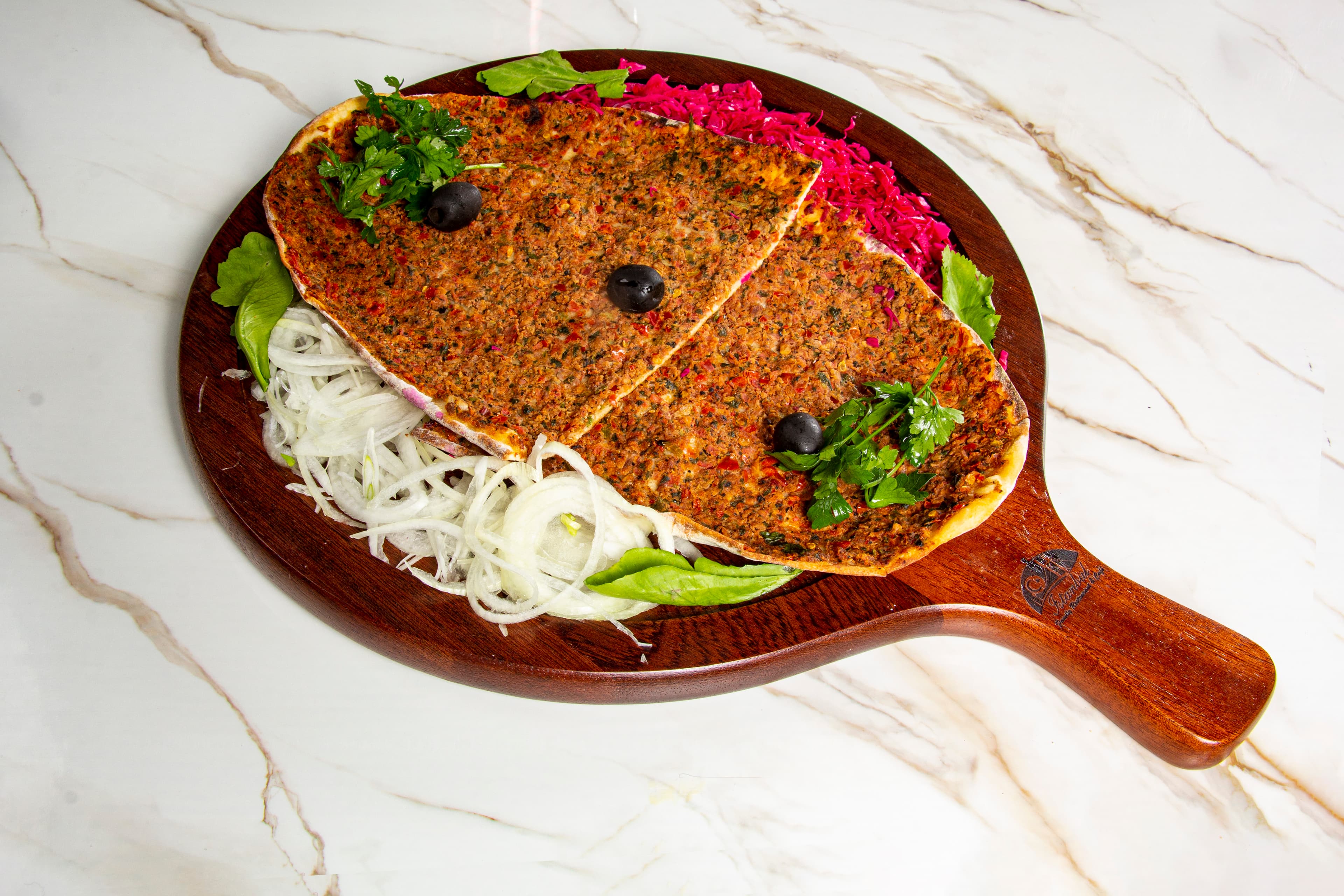 Lahmajon with Vegetable - لهماجون با ترکاری